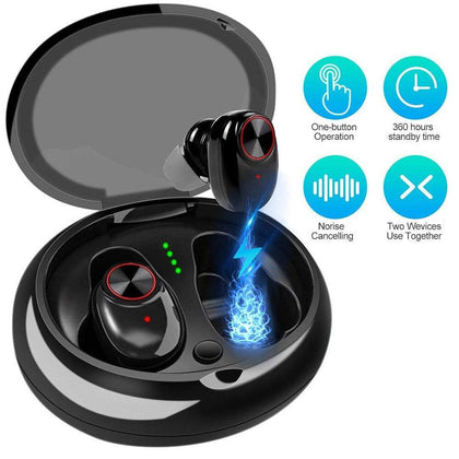 Wireless Headphones Bluetooth Headset V5.0 TWS Earbuds 5.0 Earphone Stereo Handsfree for Samsung iphone Xiaomi pk redmi airdots