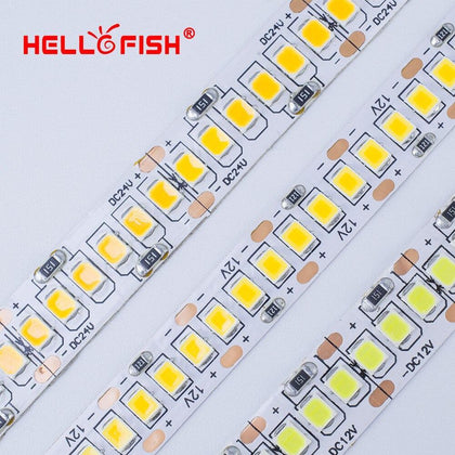 2835 LED strip 5M 1200 LED high brightness 12V LED Flexible PCB LED backlight White Warm White 240 LED/m
