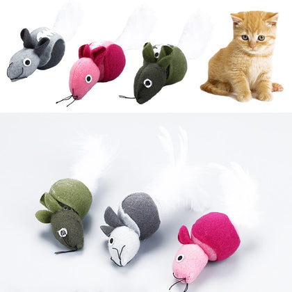 1pcs Cat Toy Long tail mouse teaster funny pet cat toys mouse trainning funny playing toys interactive with catnip