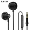 Ptm Earphone Headphones Noise Cancelling Stereo Earbuds With Microphone Gaming Headset For Phone Iphone Xiaomi Ear Phone Pc Mp3