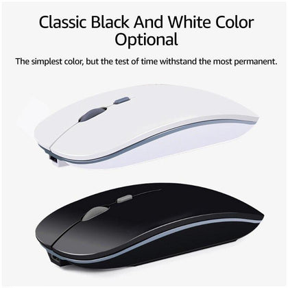 Bluetooth Mouse Wireless Computer Mouse Silent Mause USB Rechargeable Ergonomic Mouse 2400DPI 2.4G Optical Mice For PC Laptop