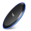 Topk B46W 10W Fast Wireless Charger For Samsung Galaxy S9/S9+ S8 Note 9 S7 Edge Wireless Charging Pad For Iphone X 8 Plus (Universal Black)