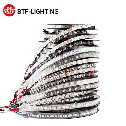 1m/2m/4m/5m WS2812B Led Strip 30/60/74/96/100/144 pixels/leds/m WS2812 Smart RGB Led Light Strip Black/White PCB IP30/65/67 DC5V