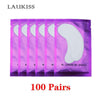 25/50/100 Pairs/Lot Patches For Eyelash Extension Under Eye Pads Paper Patches Pink Lint Free Stickers For False Eyelashes