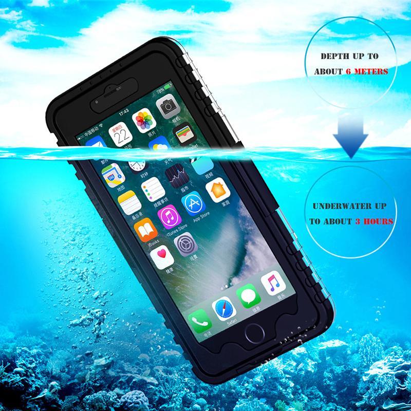Ip-68 Waterproof Heavy Duty Hybrid Swimming Dive Diving Case For Iphone 7 6 6S Plus Cover Water/Dirt/Shock Proof Phone Bag Cases