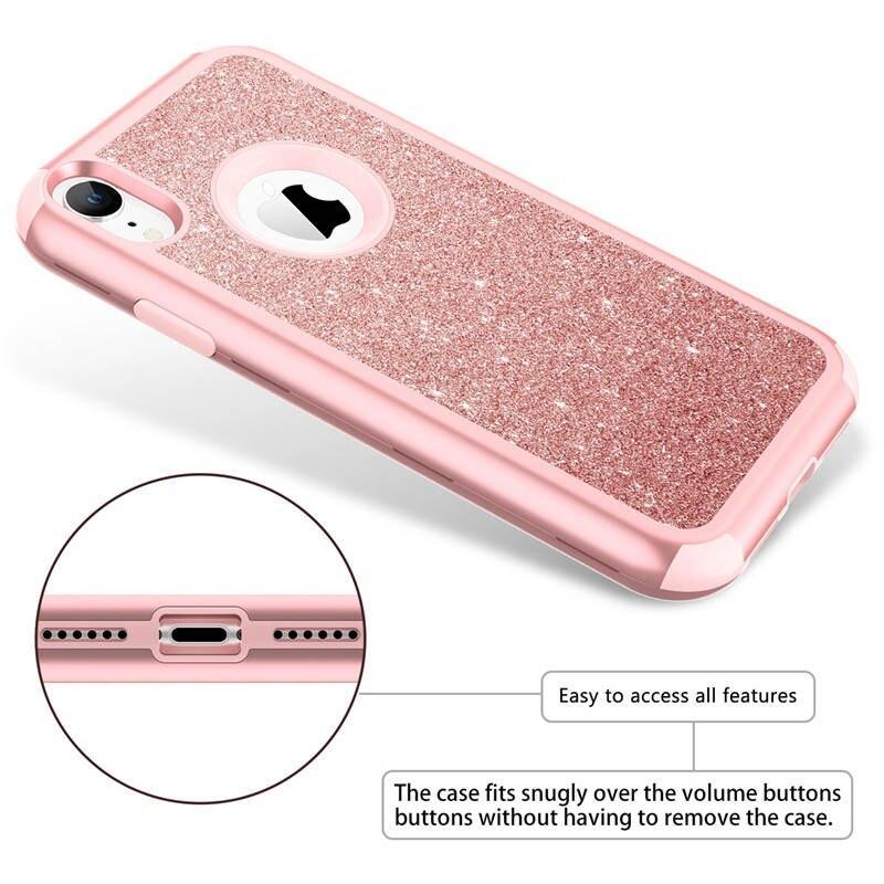 Luxury Hard Case For Iphone Xr Xs X Max Case Glitter Bling Crystal Pc Cover For Iphone 7 6 6S 8 Plus Case Silicone Cute Girls