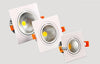 1Xfree Shipping Led Square Cob Downlight Dimmable Ac80-240V 7W 9W 12W Recessed Led Ceiling Lamp Spot Light Bulbs Indoor Lighting