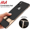 H&A 360 Full Cover Protective Case For Iphone X 6 6S 8 7 Plus Pc + Tpu Shockproof Cover For Iphone 7 8 Plus Kickstand Phone Case