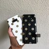 Dchziuan Fashion Gold Polka Dots Phone Case For Samsung Galaxy S8 S9 Plus Note 8 9 Case Soft Silicone Black White Cover Fundas