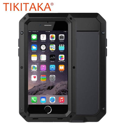 Doom Armor Dropproof Shockproof Metal Aluminum Case + Silicon Protective Cover for iPhone 7 6 6S Plus 5 5s SE Phone Cases