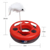 Multifunctional Disk with a Spring Mice Toy for Cats in 4 Colors