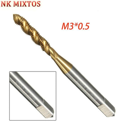 NK MIXTOS M3 M4 M5 M6 M8 High Speed Steel HSS Screw Thread Metric Spiral Hand Plug Tap Kit Set