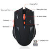 Rechargeable Wireless Mouse 2400Dpi 2.4G Usb Gaming Mouse Silent Built-In Lithium Battery For Pc Laptop Computer Gamer (Black)
