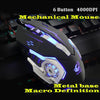 Gaming Mause 6 Button Wired Mouse Diy G Software 4 Color Breathing Lamp Ajustable 4000Dpi Usb Mice Mechanical Mouse Gamer