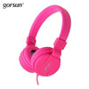 Bass Headphones, Lightweight Stereo Foldable Wired Headphones For Kids Adjustable Headband Headset For Phones Computer Pc Music