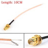 Areyourshop Rg178 Rp Sma Female To Pcb Solder Pigtail Cable For Wifi Wireless Low Loss Jack Plug 10Cm 20Cm Cable