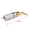Areyourshop 2Mm Banana Pin Plug Gold Plated Aluminum Shell Audio Speaker Adapter Red Blk 1/2/4/8Pcs For Audio Connector