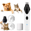 Electric Pet Nail Grinder Pet Paws Trimmer Dog Nails Grooming Tool Cat Nail Clipper Trimming Cutter Usb Charging Pet Shop Supply (White Universal)