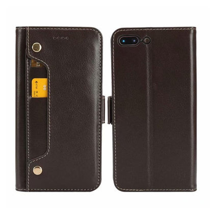 CKHB Real Genuine Leather Wallet Style Phone Case For iPhone 8 7 Plus 6S Plus Cell Phone Card Holder Flip Cover Cases Newest
