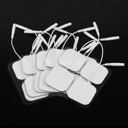 20pcs/lot Electrode Pads Tens Electrodes for Tens Digital Therapy Machine body Massager 5x5cm Nerve Stimulator with 2mm Plug