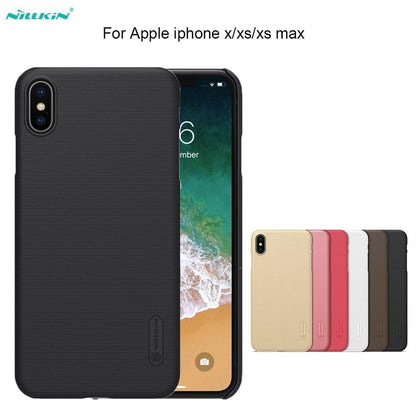 For iPhone XS/XR/XS MAX Case NILLKIN Super Frosted Shield hard back cover case For Apple iPhone X /7/8 plus + screen protector