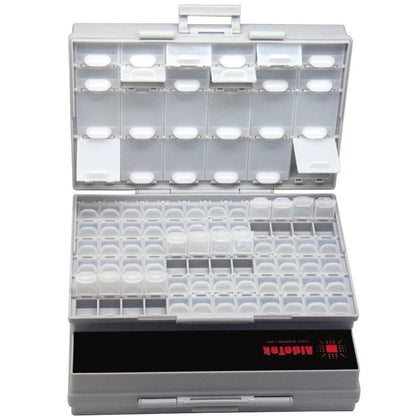 AideTek plastic storage box organizer enclosure SMD SMT parts organizer surface mount box Organizer transparent box 2BOXALL96
