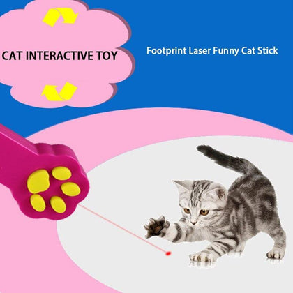 Funny Paw Shaped Electric Cat Laser Pointer Toys Kittens Cat Play Interactive Automatic LED Light Pen Exercise Pet Products