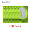 25/50/100 Pairs/Lot Patches For Eyelash Extension Under Eye Pads Paper Patches Pink Lint Free Stickers For False Eyelashes