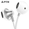 Ptm D31 Bass Earphone 3.5Mm Wired Sport Headphones With Microphone Headset For Apple Iphone Xiaomi Samsung Ear Phones Mp3 Mp4