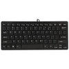 With Thai  Arabic  Russian Hebrew Sticker Black Ultra Thin Quiet Small Size 78 Keys Mini Multimedia Usb Keyboard For Laptop Pc