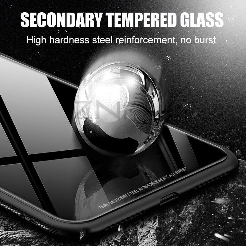 Znp Luxury Tempered Glass Phone Case For Iphone 6 6S 7 Plus 8 Slim Back Glass Cover Cases For Iphone X 8 7 Plus 6 6S Case Shell
