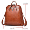 New Vintage Women Backpack High Quality Leather Brand Female Shoulder Bag Lady Multifunction Backpack Hot School Bags For Girls