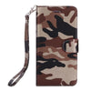 For Apple Iphone 7 6 6S Plus 5 Cover Luxury Fashion Army Camo Camouflage Leather Flip Case For Samsung Galaxy S8 S6 S7 Edge Case