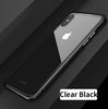 Luxury Magnetic Adsorption Case For Iphone X 8 7 Plus Tempered Glass Back Built-In Magnet Case For Iphone 7 8 Metal Bumper Cover