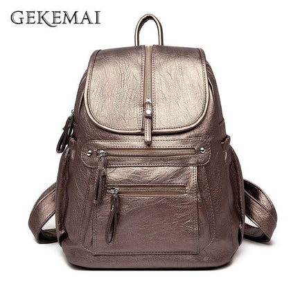 5 Colors Ladies Sheepskin Leather Backpack Fashion Women Travel Backpacks Luxury Sac A Dos School Backpacks for Girls Mochilas
