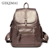 5 Colors Ladies Sheepskin Leather Backpack Fashion Women Travel Backpacks Luxury Sac A Dos School Backpacks For Girls Mochilas
