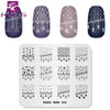 Kads 23 Design Halloween Flower Nail Stamping Plates Nail Printing Stamping Template Nail Art Stencils For Manicure Print Nails