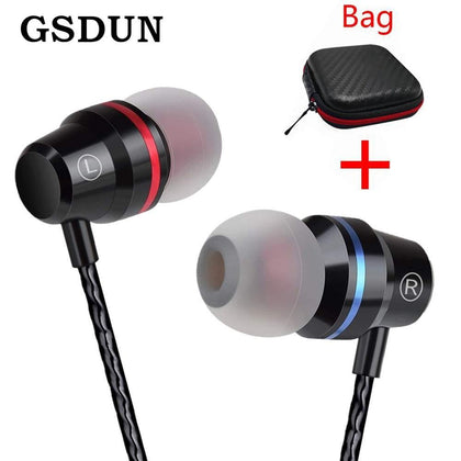GSDUN Super Bass Earphone Headphones With Mic 3.5mm Sport Gaming Headset for Phones Xiaomi Samsung iPhone fone de ouvido MP3 