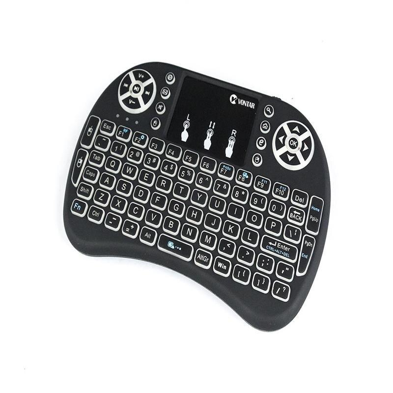 7 Color Backlight Mini I8 2.4Ghz Wireless Keyboard Russian Spanish English French Version Touchpad I8 Backlit For Android Tv Box