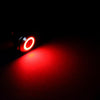 Areyourshop Push Button Switch Mini 4 Pin 12Mm Blue/Green/Red Led Metal Push Button Momentary Switch