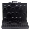 Aidetek Box Organize Anti-Static Esd Safe Enclosure Smd Smt Ic Diode Parts Organizer Transistor Plastic Toolbox Black Boxall96As