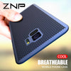 Znp Ultra Slim Grid Heat Dissipate Phone Case For Samsung Galaxy S9 S8 Plus Note 9 8 Back Cover Case For Samsung S7 S6 Edge Case