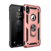 Shockproof Armor Kickstand Phone Case For Iphone Xr Xs Max X 6 6S 7 8 Plus Finger Magnetic Ring Holder Anti-Fall Soft Edge Cover