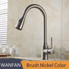 Kitchen Faucets Brass Black Pull Out Kitchen Mixer Tap 2 Way Function Water Mixer Deck Mounted Single Handle Sink Crane 408906