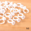Wholesale 50/100Pcs Disposable Eyelash Extension Glue Rings,Eyelash Extension Glue Holder Holder Glue Container Tattoo Pigment