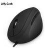 Jelly Comb Wired Usb Cable Vertical Mouse For Laptop Pc Right Hand Small Ergonomic Mouse 800/1200/1600 Dpi Computer Optical Mice (Black)