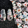 1 Meter In Bottle Nail Art Design Foil Glue Transfer Foil White Flower Silver Dandelion Share Your Sunny Excursions Sy646