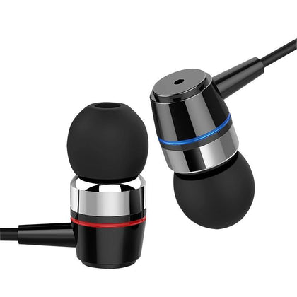 Ifeel Stereo Metal Earphone Headphones Headsets Bass with Microphone for iPhone Samsung Xiaomi Music MP3 MP4 Android