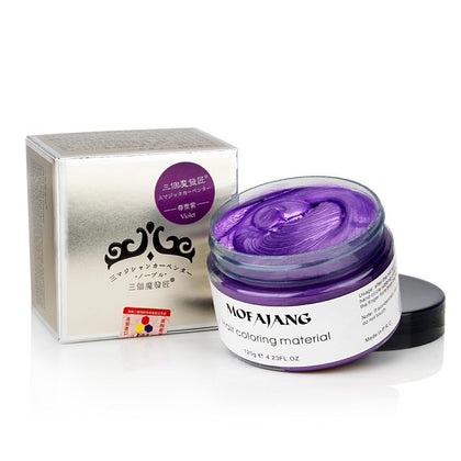 Hair Wax Color Styling Pomade Dropshipping Discounted Price Temporary Hair Dye Disposable Fashion Molding Coloring Mud Cream