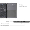 Portable Folding Bluetooth Wireless Keyboard Russian Rechargeable Foldable Touchpad Keypad For Ios Android Windows Ipad Tablet